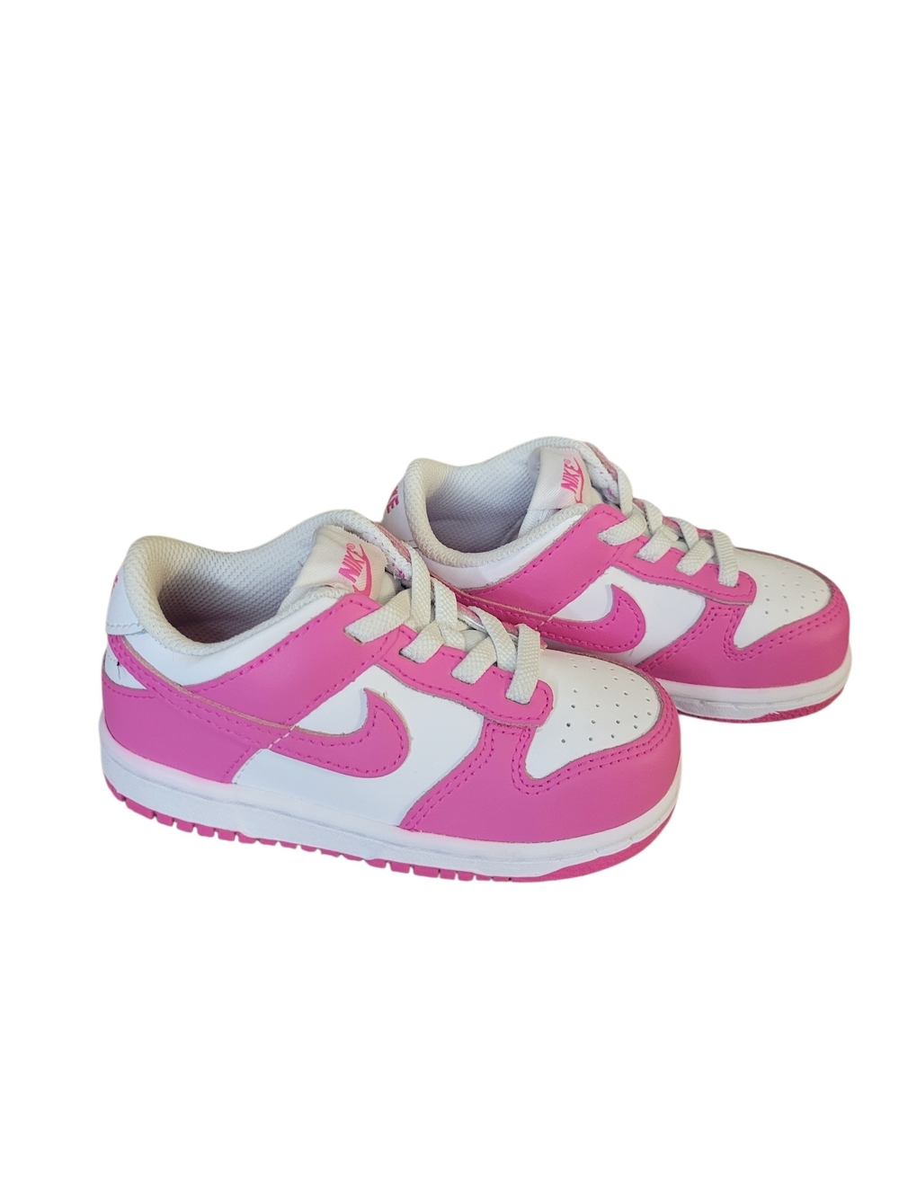 Nike Kids' Pink and White Low-Top Sneakers